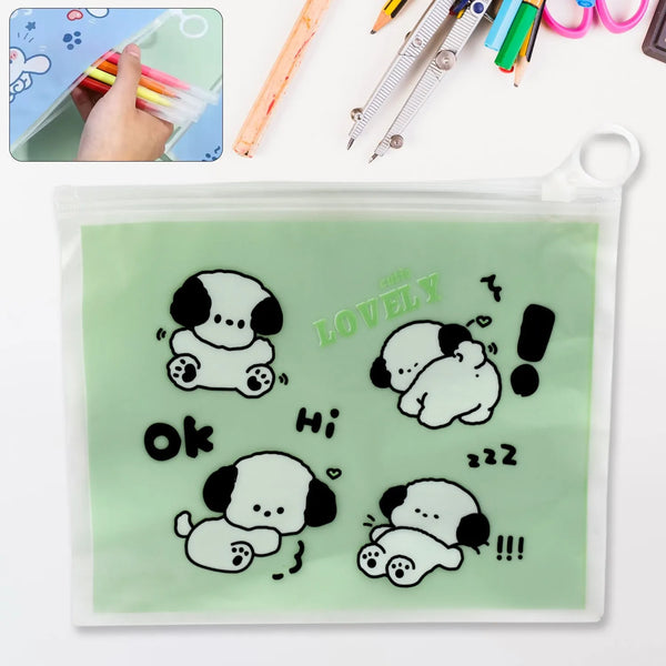Reusable Multipurpose Pouch Pen Stationary Case Travel, Boys & Girls Pouch with Zip for Travel, School, Stationary (1 Pc/ Mix Design) - Goyaldeal.com