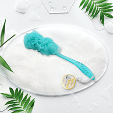 Loofah Back Scrubber for Shower, Long Handle Bath Sponge Shower Brush, Soft Nylon Mesh Back Cleaner Washer, Body Bath Brush for Women and Men, Bathroom Shower Accessories (45 Cm) - Goyaldeal.com