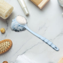 Long Handle Shower Puff Pouf Sponge Exfoliating Mesh Brush Scrubber,Bath Loofah Bath Scrubber for Body Shower Loofah Brushes, Body Bath Brush for Women and Men, Bathroom Shower Accessories (Mix 1 Pc) - Goyaldeal.com