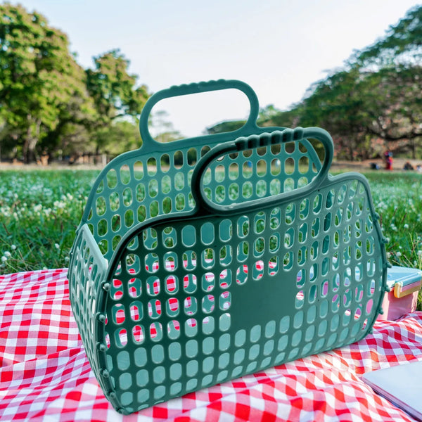 Grocery Vegetable Foldable Smiley Non-Woven Fabric Shopping Bag - Goyaldeal.com
