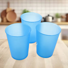 Reusable Plastic Drinking Tumblers - 4-Piece Transparent Water Cup Set for Kitchen & Dining - Goyaldeal.com