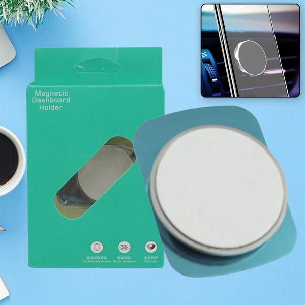 Mini Magnetic Car Dashboard Mount Mobile Phone Holder with Metal Body Dashboard/Home & Table Compatible with All Smart Phones and Mobiles (1 Pc) - Goyaldeal.com