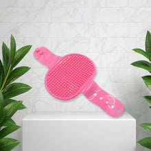 Dog Bath Brush Dog Grooming Brush, Pet Shampoo Bath Brush Soothing Massage Rubber Comb with Adjustable Ring Handle for Long Short Haired Dogs (1 Pc) - Goyaldeal.com