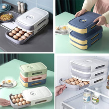 Egg Storage Box Plastic Egg Drawer Fridge Egg Organizer Egg Keeper Refrigerator Egg Drawer Plastic Egg Carton Covered Egg Holder Pantry Egg Bin Household Egg Tray (1 Pc) - Goyaldeal.com