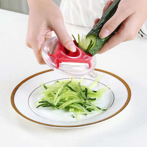 3 in 1 Multi Function Three Use Rotary Hanging Round Planer Peeler and Cutter Vegetable Slicer Kitchen Tools Kitchen Gadgets - Goyaldeal.com