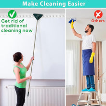 2-in-1 Extendable Triangle Mop – Retractable, 360° Rotating, Telescopic & Reusable Mop Heads (1 Pc) - Goyaldeal.com