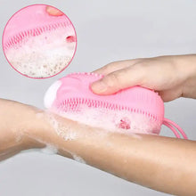 Super Soft Silicone Bath Brush – Double-Sided Body Scrubber for Deep Cleansing & Exfoliation (1 Pc) - Goyaldeal.com