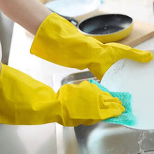 Multipurpose Rubber Cleaning Gloves: Reusable, Wet & Dry Use (1 Pair) - Goyaldeal.com