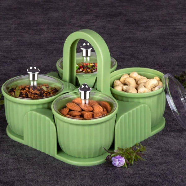 Multipurpose Plastic Storage Container Set: Kitchen Jars, Spices, Cookies - Goyaldeal.com