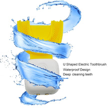 Ultrasonic Electric Toothbrush U Shaped Automatic Toothbrushes for Teeth Whitening Rechargeable, Waterproof Training Toothbrushes for Kids Children's (1 Pc) - Goyaldeal.com