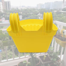 Multicolor Hanging Plastic Planters Orchid Relling , For Plantation, Planters for Balcony and Home Gardening, Indoor, Outdoor (1 Pc ) - Goyaldeal.com
