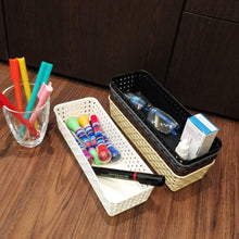 Plastic Multipurpose Desk Organizer Tray Office Drawer Dividers Storage Bins for Kitchen, Bathroom, Office, Makeup, Bedroom Dresser, Craft Basket Rack Multicolour (6 Pcs Set) - Goyaldeal.com