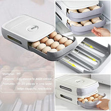 Egg Storage Box Plastic Egg Drawer Fridge Egg Organizer Egg Keeper Refrigerator Egg Drawer Plastic Egg Carton Covered Egg Holder Pantry Egg Bin Household Egg Tray (1 Pc) - Goyaldeal.com