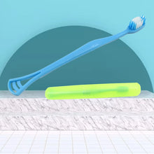 2-in-1 Soft Toothbrush & Tongue Cleaner for All Ages (1 Pc, With Cover) - Goyaldeal.com