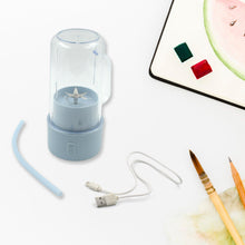 2 In1 Portable Crusher Juicer With Handle & Straw for Smoothie Sipper USB Rechargeable (340 ml) 6 Stainless Steel Blades Compact Juicer Mixer, Juicer Portable Fresh Juice Blender Portable Electric Juicer ( 340 ML ) - Goyaldeal.com