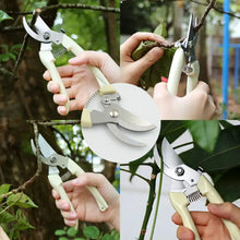 Stainless Steel Pruning Shears with Sharp Blades and Comfortable handle - Durable Hand Pruner for Comfortable and Easy Cutting, Heavy Duty Gardening Cutter Tool Plant Cutter for Home Garden | Wood Bran (1 Pc) - Goyaldeal.com