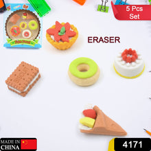 3D Fast Food Erasers Set, Cute Mini Colorful Erasers for Kids Gift & School (5 Pcs) - Goyaldeal.com