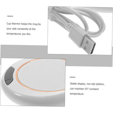 USB Warm Coaster Heated Coffee Mug Portable Office Desk Portable Cup, Heater Coffee Mug Warmer Electric Cup Warmer (1 Pc) - Goyaldeal.com