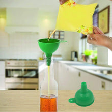 Silicone Funnel For Pouring Oil, Sauce, Water, Juice And Small Food-Grains (1 Pc Green) - Goyaldeal.com