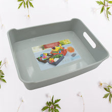Multipurpose Organising & Storage Plastic Tray,  Fruit & Vegetable/ Multi Purpose Tray, Organizer for Kitchen, Countertop, Cabinet, Bathroom Plastic Storage Basket For Store Fruits, Vegetables, Magazines, Cosmetics, Stationary Set of 3 - Goyaldeal.com