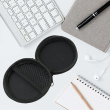 Cute Round Earphone Carrying Case - Multi-Use Pocket Pouch for Headphones, Cables, Coins, Airpods & More - Goyaldeal.com