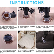 Comfy Car Camping: Inflatable Bed with Pillows & Pump (Portable) - Goyaldeal.com