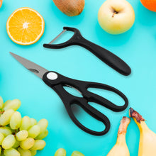 6 Pieces Professional Kitchen Knife Set, Meat Knife, Chef's Knife with Non-Slip Handle for Home, Kitchen and Restaurant with Chef Peeler and Scissor (Stainless Steel / 6 Pcs Set) - Goyaldeal.com