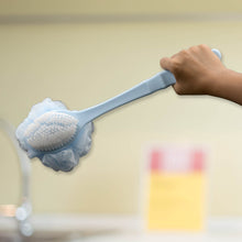 Long Handle Shower Puff Pouf Sponge Exfoliating Mesh Brush Scrubber,Bath Loofah Bath Scrubber for Body Shower Loofah Brushes, Body Bath Brush for Women and Men, Bathroom Shower Accessories (Mix 1 Pc) - Goyaldeal.com