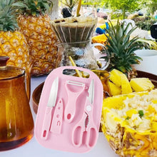 Mini Travel Cutting Board Set, 4 Pcs Portable Mini Camping Plastic Cutting Board & Knife, Fruits & Vegetable Peeler Scissors, Kitchen Knives Set, for travel, picnic, camping, outdoor, park (4 Pc Set) - Goyaldeal.com