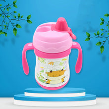 Vacuum Stainless Steel Water Bottle With Carry Handle & Straw Fridge Water Bottle Double Wall, Leak Proof, Rust Proof, Cold & Hot | Leak Proof | Office Bottle | Gym | Home | Kitchen | Hiking | Trekking | Travel Bottle (280 ML) - Goyaldeal.com