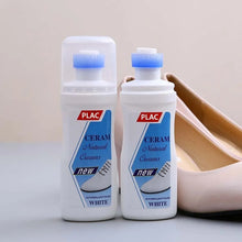White Shoe Brightener with Removal of Dirt and Whitening Function White Shoes Cleaner with Brush Head for Dirty Shoe Polish Natural Waxes (75 ML) - Goyaldeal.com
