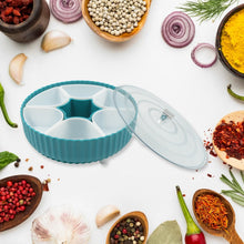 Dry Fruit & Snack Organizer: 360° Revolving Box (7 Compartments, Airtight) - Goyaldeal.com