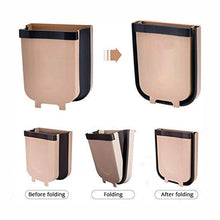 Hanging Trash Can for Kitchen Cabinet Door, Small Collapsible Foldable Waste Bins, Hanging Trash Holder for Bathroom Bedroom Office Car, Portable. - Goyaldeal.com