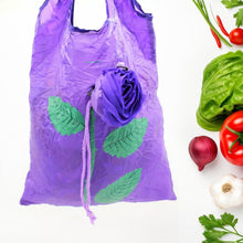 Foldable Nylon Shopping Bag (Rose Design): Reusable, Eco-Friendly (1 Pc) - Goyaldeal.com