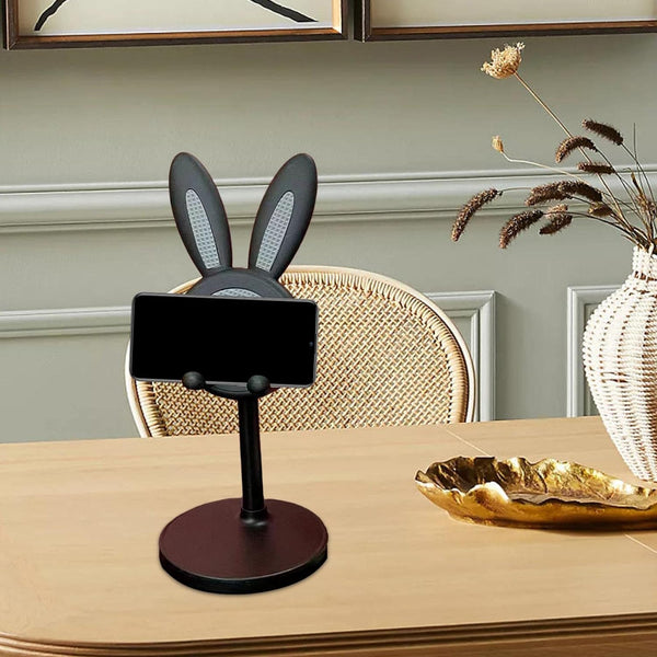 Cute Bunny Phone Stand, Angle Height Adjustable Phone Stand for Desk, Kawaii Phone Holder Desk Accessories, Easter Bunny Gifts Favor for Girl & Boys Accessories for Phone, Tablet, Easter Gifts Favors - Goyaldeal.com