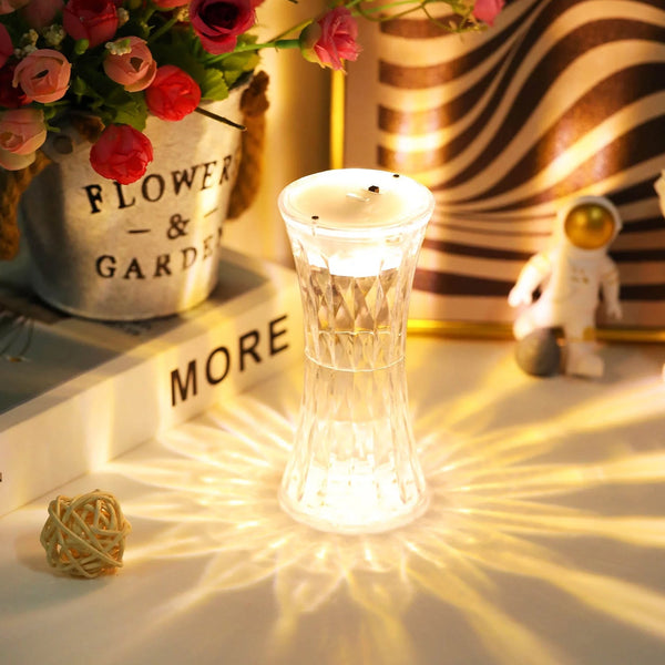 Crystal Table Lamp – Universal Soft Night Light & Study, Bedroom, Office & Children's Room (12Pc MOQ) - Goyaldeal.com