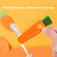 3-in-1 Multifunctional Cleaning Brush Set – Mini Bottle, Cup & Lid Cleaner (1 Pc) - Goyaldeal.com