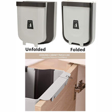 Hanging Trash Can for Kitchen Cabinet Door, Small Collapsible Foldable Waste Bins, Hanging Trash Holder for Bathroom Bedroom Office Car, Portable. - Goyaldeal.com