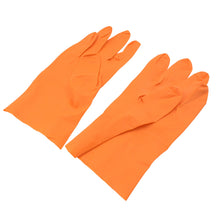 Multipurpose Rubber Reusable Cleaning Gloves, Reusable Rubber Hand Gloves I Latex Safety Gloves I for Washing I Cleaning Kitchen I Gardening I Sanitation I Wet and Dry Use Orange Gloves (1 Pair 40 Gm) - Goyaldeal.com