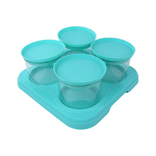 Airtight Container Jar 4 Pc Set With Stylish Tray for Kitchen Unbreakable Jar Set for Multipurpose Storage ( Mukhwas Dani ) - Goyaldeal.com
