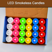 Festive Lighting for Any Occasion: 24 Pack LED Tealight Candles (Multicolor) - Goyaldeal.com