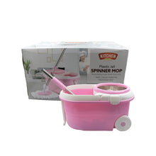Spin Mop with Bucket for Floor Cleaning - Magic Mop Set with Steel Spin, Mop Stick, and Bucket for Home & Office - Goyaldeal.com