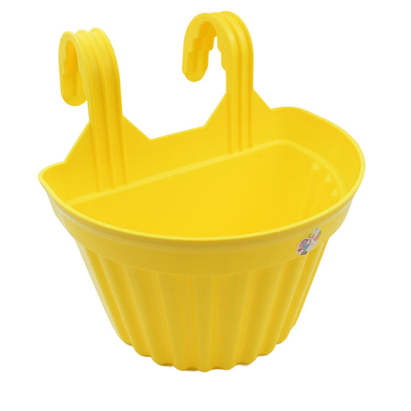 Multicolor Hanging Plastic Planters Orchid Relling , For Plantation, Planters for Balcony and Home Gardening, Indoor, Outdoor (1 Pc ) - Goyaldeal.com