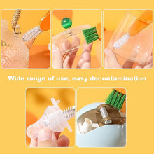 3-in-1 Multifunctional Cleaning Brush Set – Mini Bottle, Cup & Lid Cleaner (1 Pc) - Goyaldeal.com