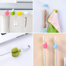 Thumb Cable Clips, Multi-Color Cord Organizer for Home, Office, Car (10 Pc Set) - Goyaldeal.com
