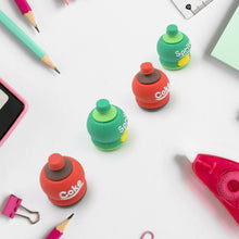 2-in-1 3D Cold Drink Bottle Shape Rubber Pencil Sharpener and Eraser Set, Stationery for Kids School Boys Girls, Birthday Return Gifts (1 Pc ) - Goyaldeal.com