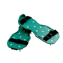 Lawn Aerator Sandals, Garden Grass Aerator Spiked Sandals Green Studded Shoes for Yard Patio Garden Excavation - Goyaldeal.com