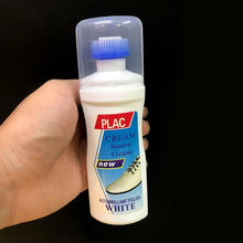 White Shoe Brightener with Removal of Dirt and Whitening Function White Shoes Cleaner with Brush Head for Dirty Shoe Polish Natural Waxes (75 ML) - Goyaldeal.com