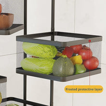 Metal High Quality Kitchen Trolley Kitchen Organizer Items and Kitchen Accessories Items for Kitchen Rack Square Design for Fruits & Vegetable Onion Storage Kitchen Trolley with Wheels (3 Layer) - Goyaldeal.com