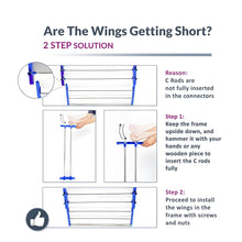 Foldable Stainless Steel Clothes Drying Stand Rack